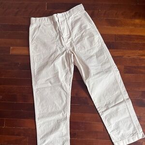 Uniqlo Cream Cotton Pants